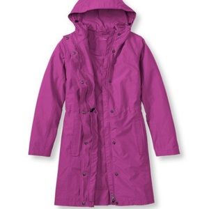 NWT L.L. Bean H2OFF Raincoat, PrimaLoft-Lined
